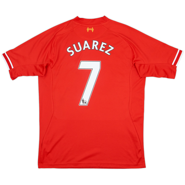 2013-14 Liverpool Home Shirt Suarez #7 - 7/10 - (L)