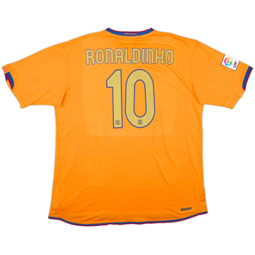 2006-08 Barcelona Away Shirt Ronaldinho #10 - 10/10 - (XXL)