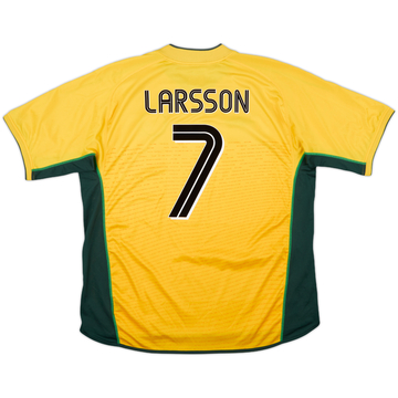 2002-03 Celtic Away Shirt Larsson #7 - 8/10 - (XXL)