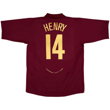 2005-06 Arsenal Home Shirt Henry #14 - 8/10 - (XL)