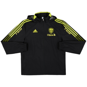 2021-22 Leeds United adidas Hooded Rain Jacket - 6/10 - (S)