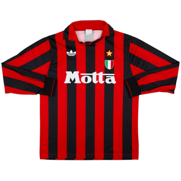 1992-93 AC Milan Home L/S Shirt - 8/10 - (L)