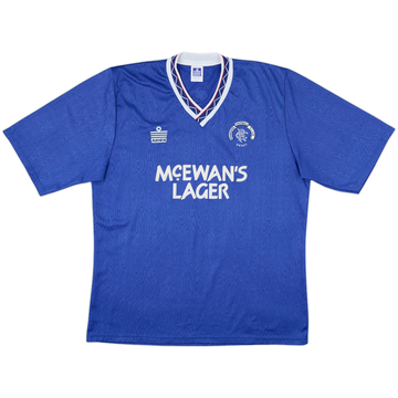 1990-92 Rangers Home Shirt - 8/10 - (XL)
