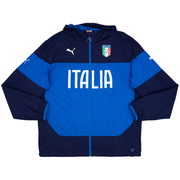 2014-16 Italy Puma Hooded Rain Jacket - 8/10 - (XXL)