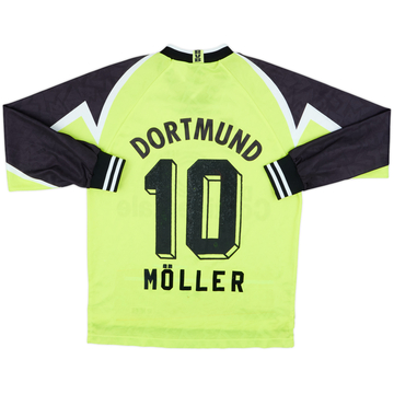 1995-96 Borussia Dortmund Home L/S Shirt Moller #10 - 6/10 - (S)