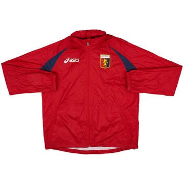 2008-09 Genoa Asics Hooded Rain Jacket - 9/10 - (L)