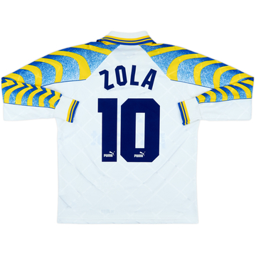 1995-97 Parma Home L/S Shirt Zola #10 - 8/10 - (S)
