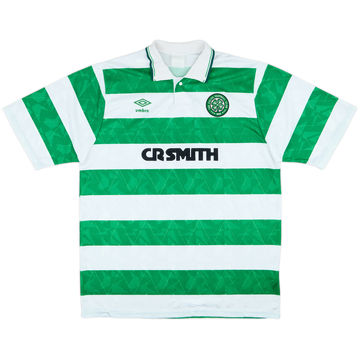 1989-91 Celtic Home Shirt - 8/10 - (XL)