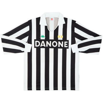 1992-94 Juventus Basic Home L/S Shirt - 6/10 - (XL)