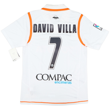 2007-08 Valencia Home Shirt David Villa #7 (S)