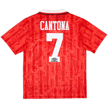 1992-94 Manchester United Home Shirt Cantona #7 - 8/10 - (L)