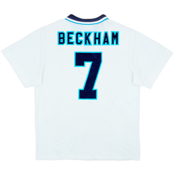 1995-97 England Home Shirt Beckham #7 - 6/10 - (XL)