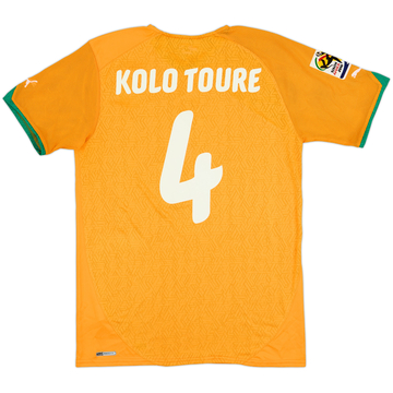 2010-11 Ivory Coast Home Shirt Kolo Toure #4 - 8/10 - (M)