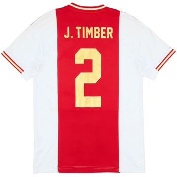 2022-23 Ajax Home Shirt J. Timber #2 - 5/10 - (M)