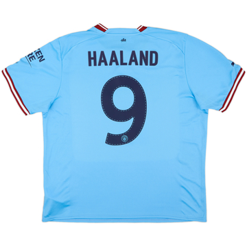 2022-23 Manchester City Home Shirt Haaland #9 - 10/10 - (XL)