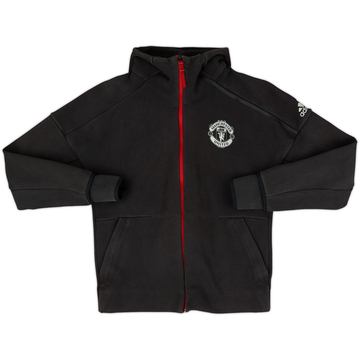 2016-17 Manchester United adidas Hooded Sweat Top - 8/10 - (M)