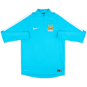 2015-16 Manchester City Nike 1/4 Zip Training Top - 8/10 - (M)