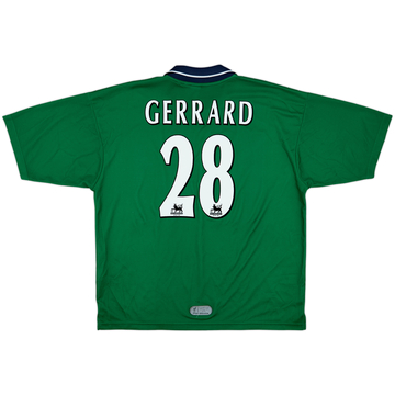 1999-00 Liverpool Away Shirt Gerrard #28 - 6/10 - (XXL)