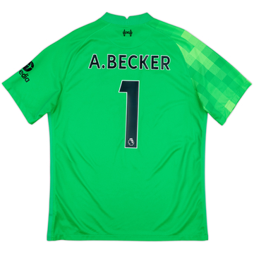 2021-22 Liverpool GK Shirt A.Becker #1 - 9/10 - (L)