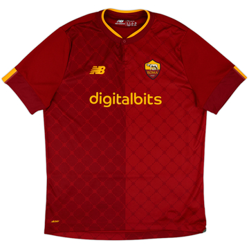 2022-23 Roma Home Shirt - 8/10 - (XL)