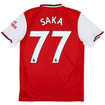 2019-20 Arsenal Home Shirt Saka #77 - 7/10 - (S)