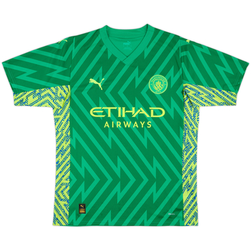 2023-24 Manchester City GK S/S Shirt - 10/10 - (L)