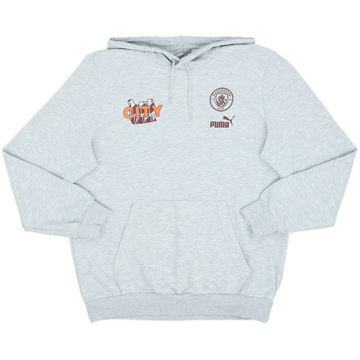 2023-24 Manchester City Puma Hooded Top - 8/10 - (M)