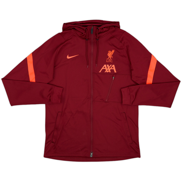 2021-22 Liverpool Nike Zipped Hooded Sweat Top - 7/10 - (M)
