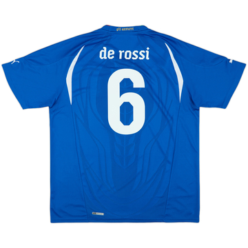 2010-12 Italy Home Shirt De Rossi #6 - 6/10 - (S)