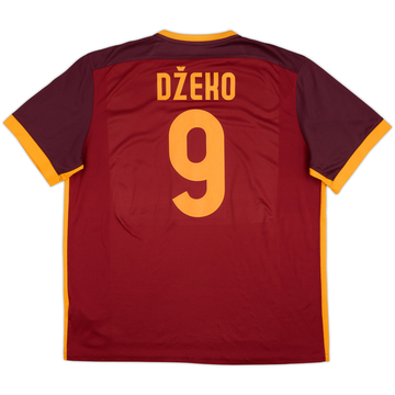 2015-16 Roma Home Shirt Dzeko #9 - 7/10 - (XXL)