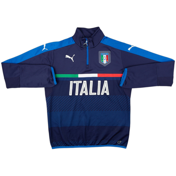 2015-16 Italy Puma 1/4 Zip Drill Top - 8/10 - (M)