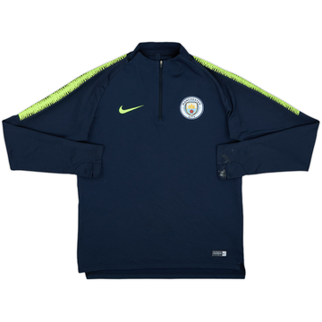 2018-19 Manchester City Nike 1/4 Zip Training Top - 8/10 - (M)