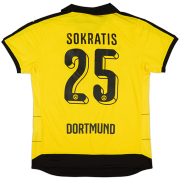 2015-16 Borussia Dortmund Home Shirt Sokratis #25 - 6/10 - (L)