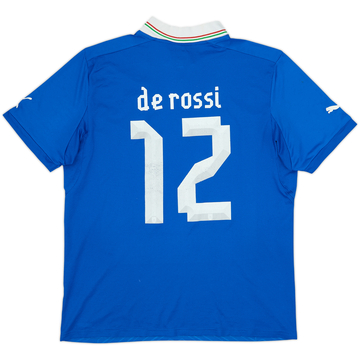 2012-13 Italy Home Shirt De Rossi #12 - 6/10 - (XL)