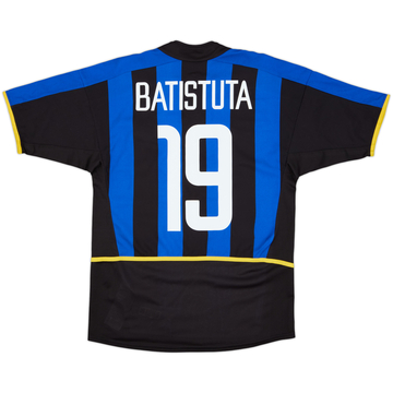 2002-03 Inter Milan Home Shirt Batistuta #19 - 9/10 - (S)
