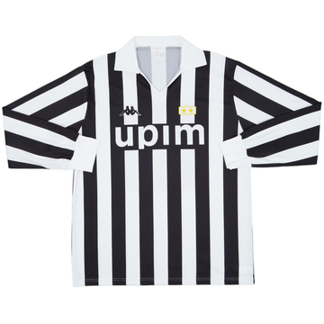 1989-90 Juventus Basic Home L/S Shirt #11 - 8/10 - (L)