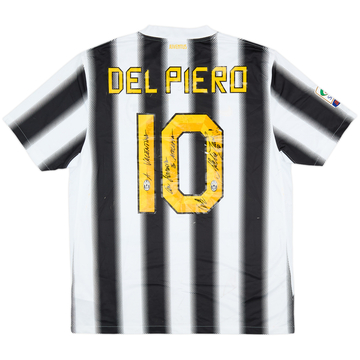 2011-12 Juventus Signed Home Shirt Del Piero #10 - 6/10 - (L)