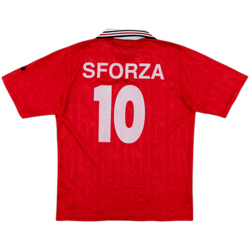 1996-98 Kaiserslautern Home Shirt Sforza #10 - 7/10 - (XL.Boys)