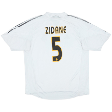 2004-05 Real Madrid Home Shirt Zidane #5 - 4/10 - (L)