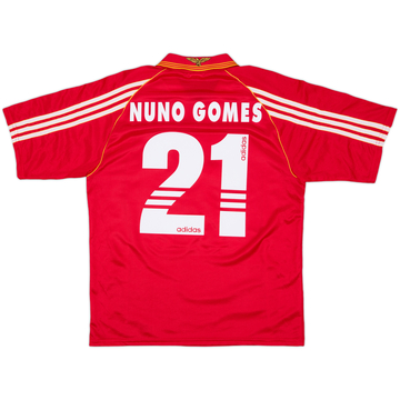 1998-99 Benfica Home Shirt Nuno Gomes #21 - 9/10 - (S)