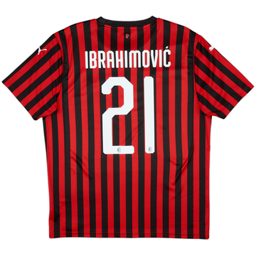 2019-20 AC Milan Home Shirt Ibrahimovic #21 - 6/10 - (L)