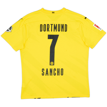 2020-21 Borussia Dortmund Home Shirt Sancho #7 - 3/10 - (L)