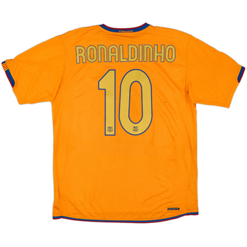 2006-08 Barcelona Away Shirt Ronaldinho #10 - 8/10 - (L)