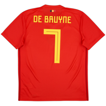2018-19 Belgium Home Shirt De Bruyne #7 - 10/10 - (M)