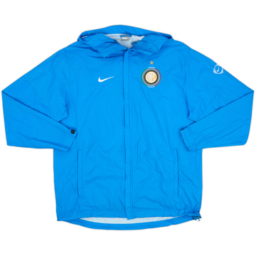 2009-10 Inter Milan Nike Hooded Rain Jacket - 7/10 - (M)