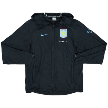 2008-09 Aston Villa Nike Hooded Rain Jacket - 8/10 - (XS)