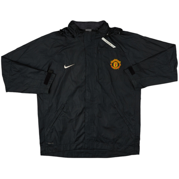 2007-08 Manchester United Nike Hooded Rain Jacket - 6/10 - (M)