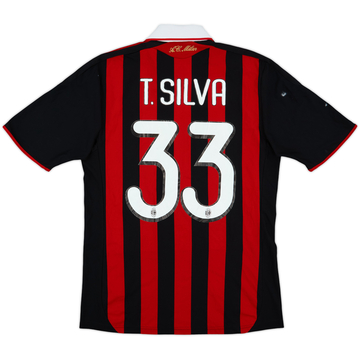 2009-10 AC Milan Home Shirt T.Silva #33 - 6/10 - (S)