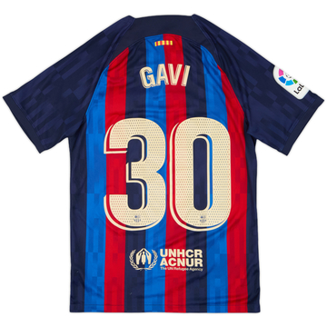 2023-24 Barcelona Home Shirt Gavi #30 - 6/10 - (S)