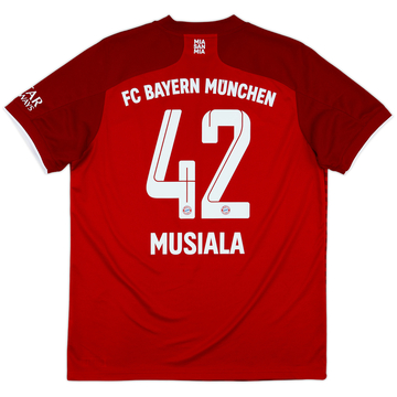 2021-22 Bayern Munich Home Shirt Musiala #42 - 8/10 - (L)
